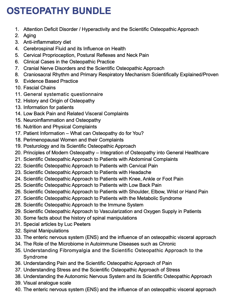 content osteopathy bundle