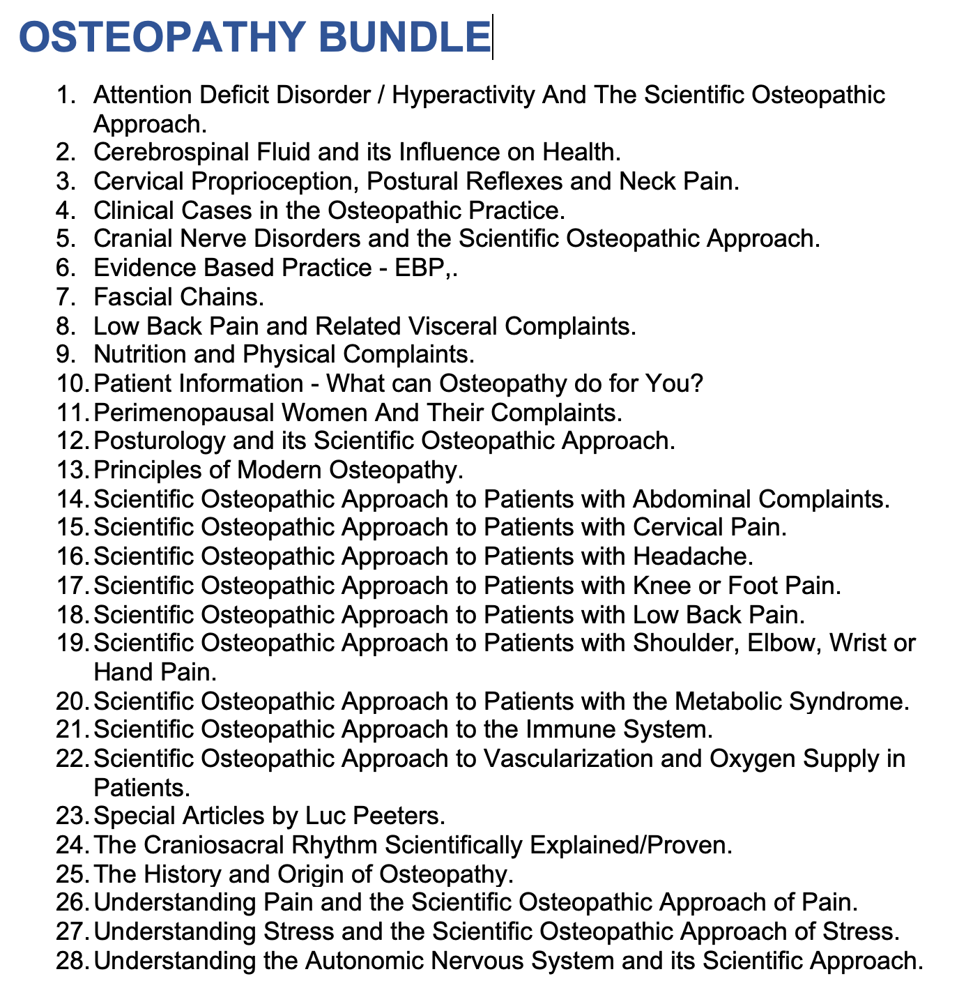 Osteopathy Bundle (All 28 E-books)